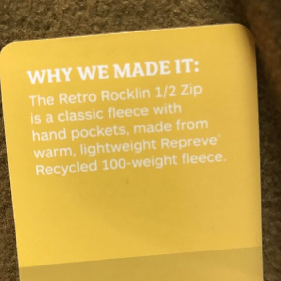 Marmot Retro Rocklin Half-Zip - Hazel and Light Oak - Picture 8 of 9